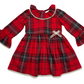 Red Plaid Girl's Christmas Dress