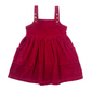 Pink Corduroy Girl's Pinafore Dress