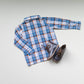 Blue Mix Plaid Boys Shirt