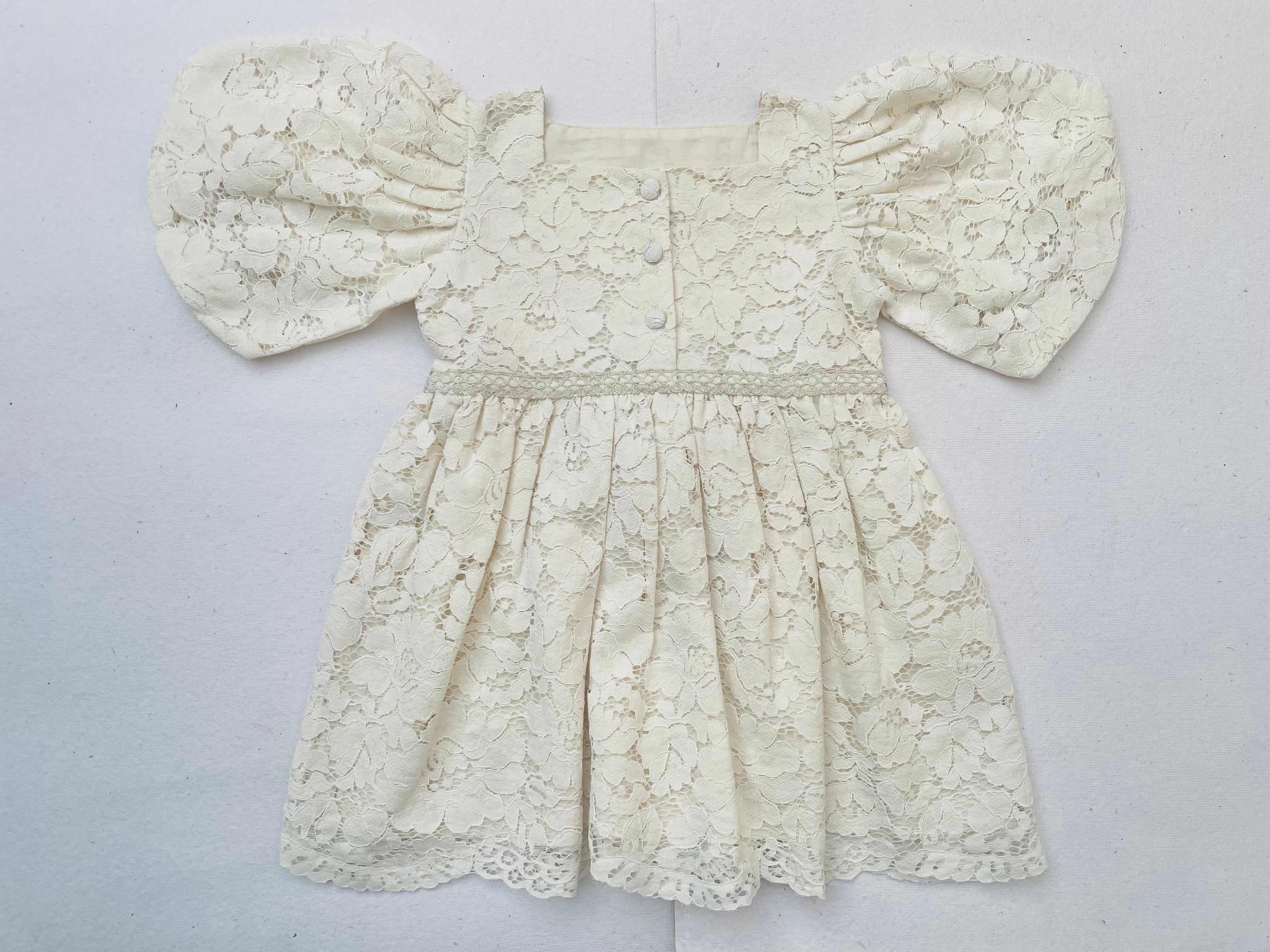 White Lace Christmas Dress