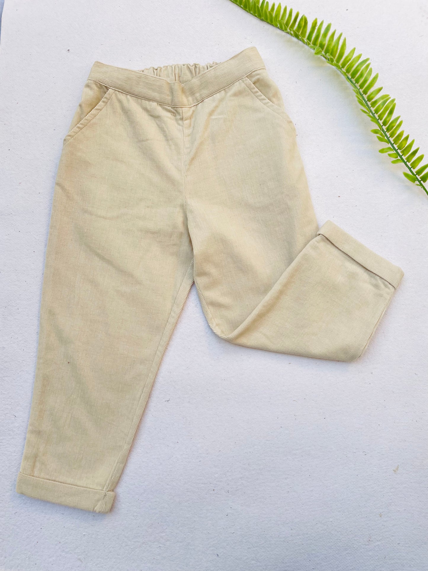 Oyster Grey Cord Trouser