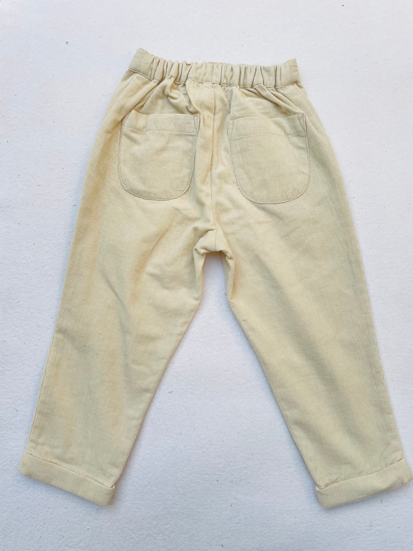 Oyster Grey Cord Trouser